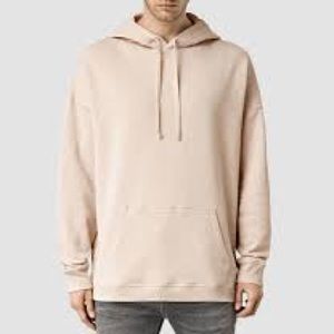 Allsaints Men's Natural Extram Overhead Hoody Sm